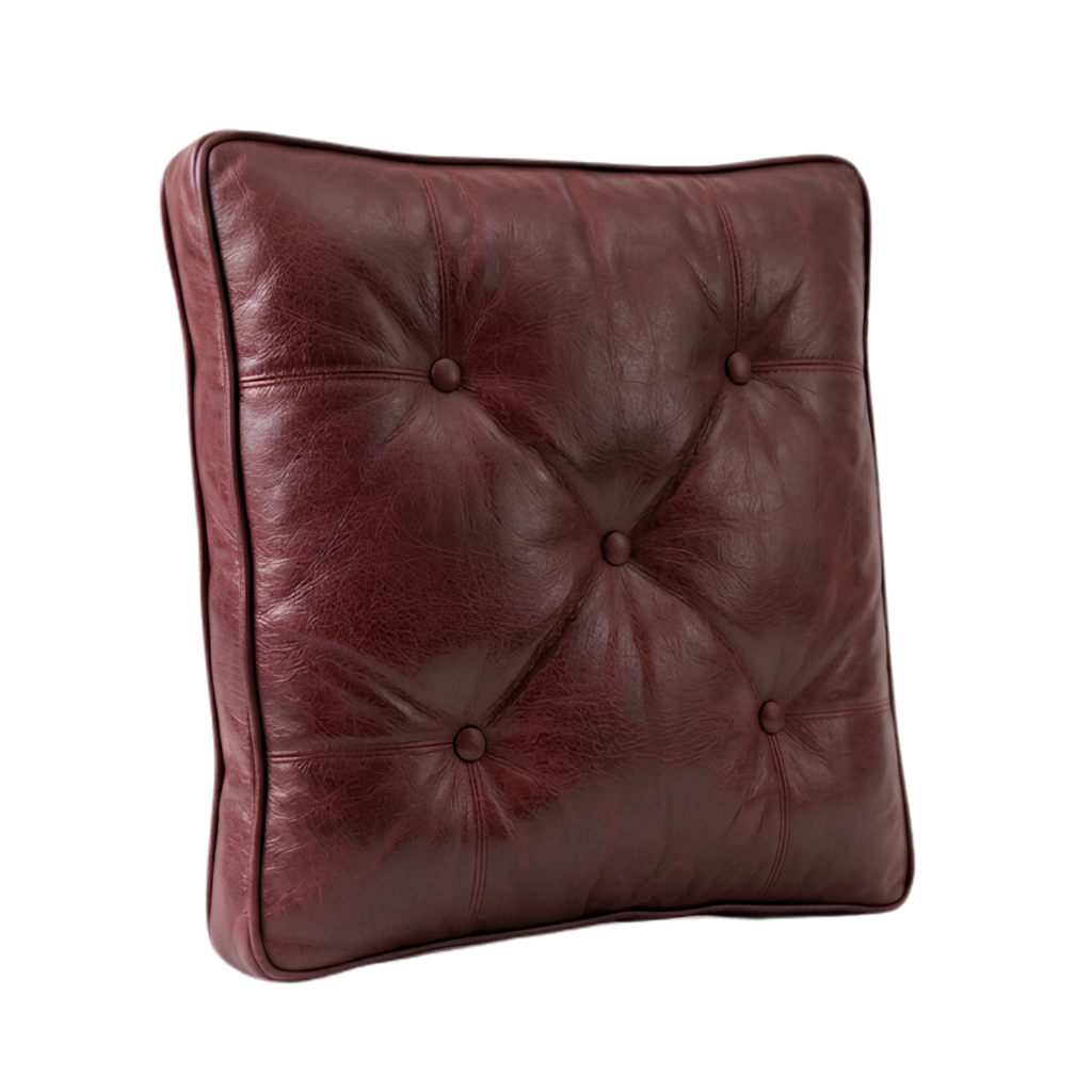 Pieltoro Tufted Leather Cushion Cover