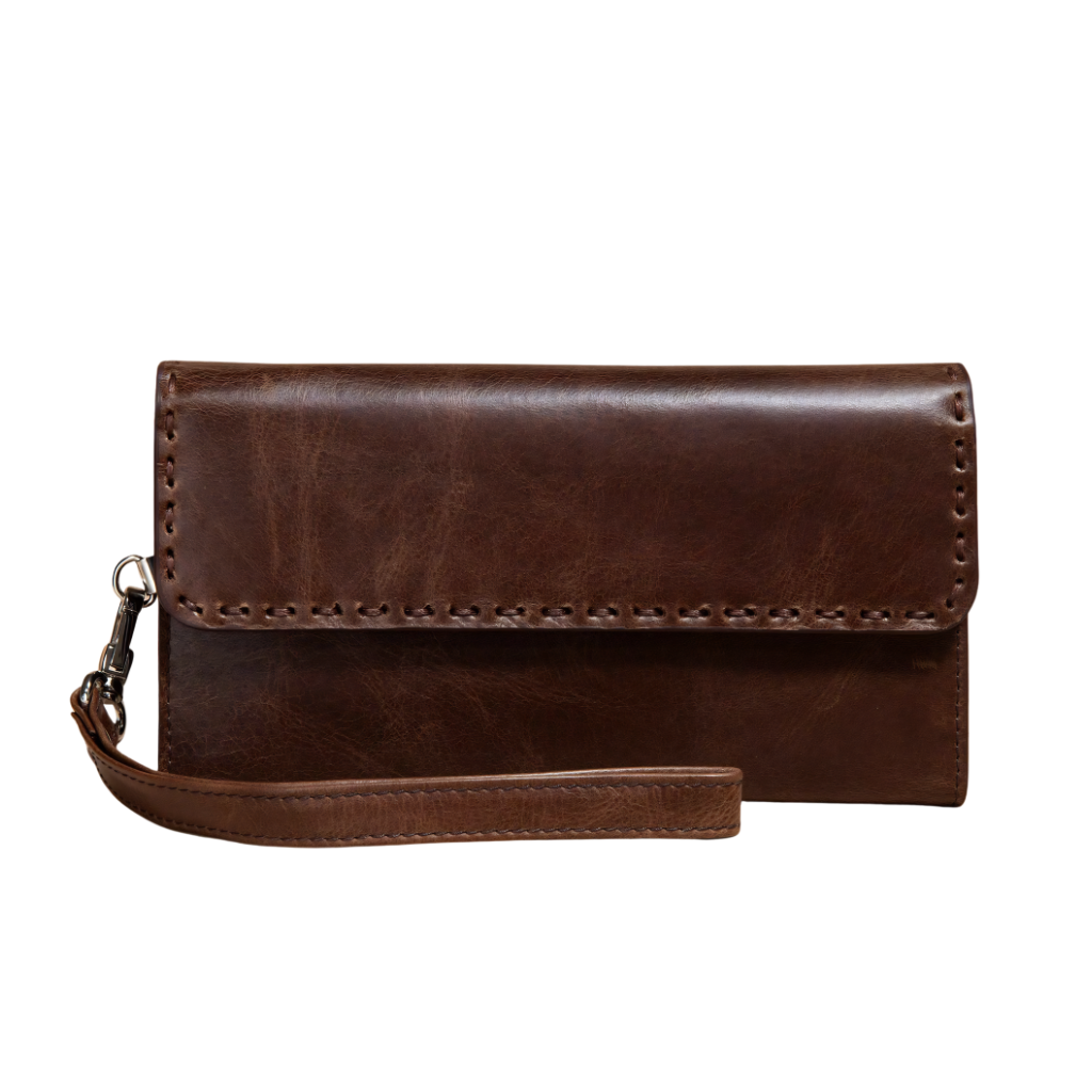 Wristlet Leather Wallet for Women