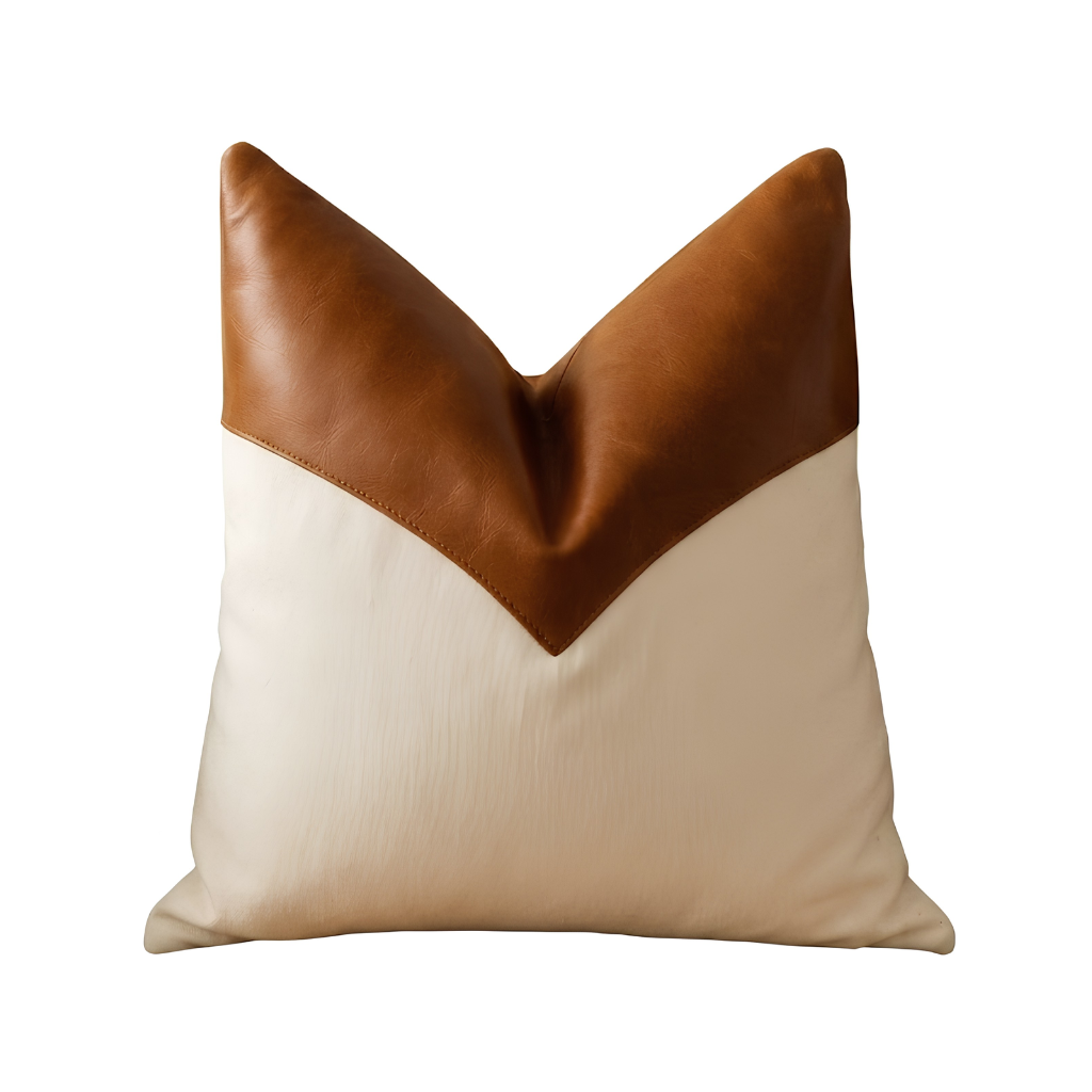 Canvas Cushion Leather Cover