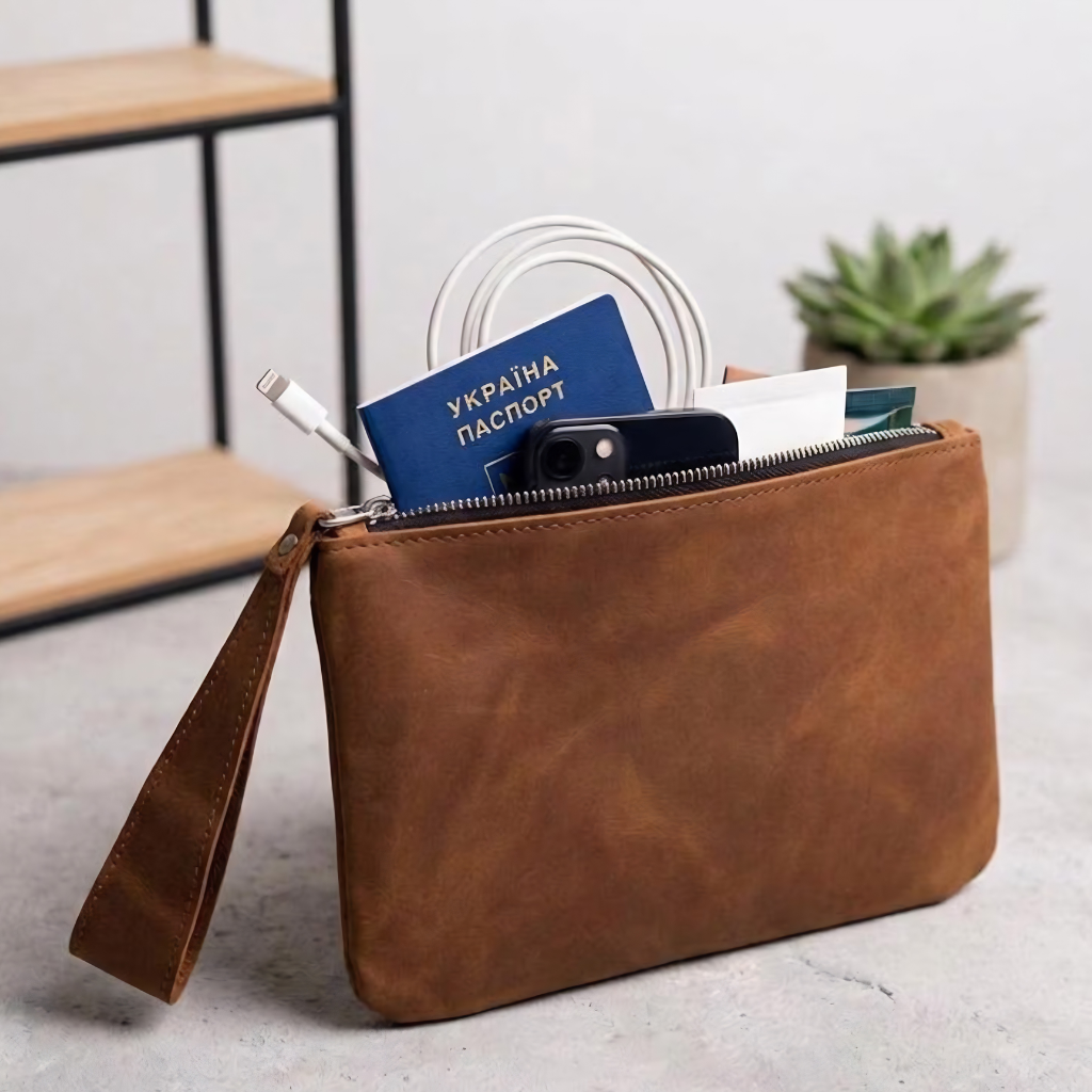 Pieltoro Nomad Leather Clutch For Women - Image 4