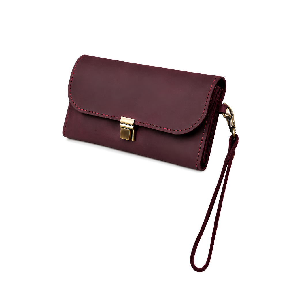 Pieltoro Vintage Leather Wristlet Wallet For Women