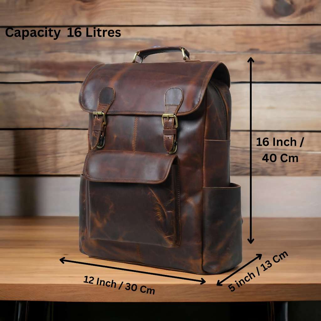 The Pieltoro Maverick Leather Bagpack - Image 3