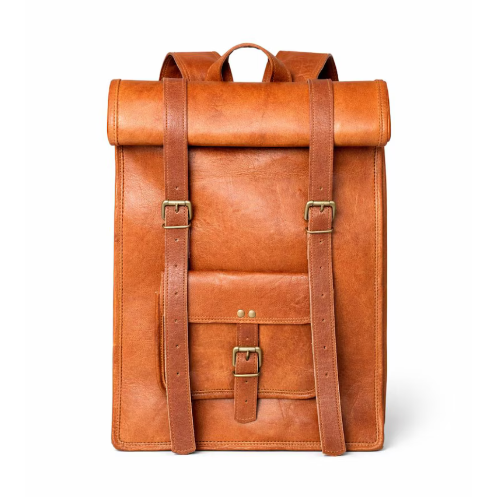 Heritage Luxury Roller Leather Bagpack