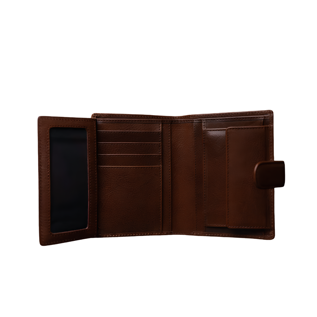 Heritage trifold leather wallet