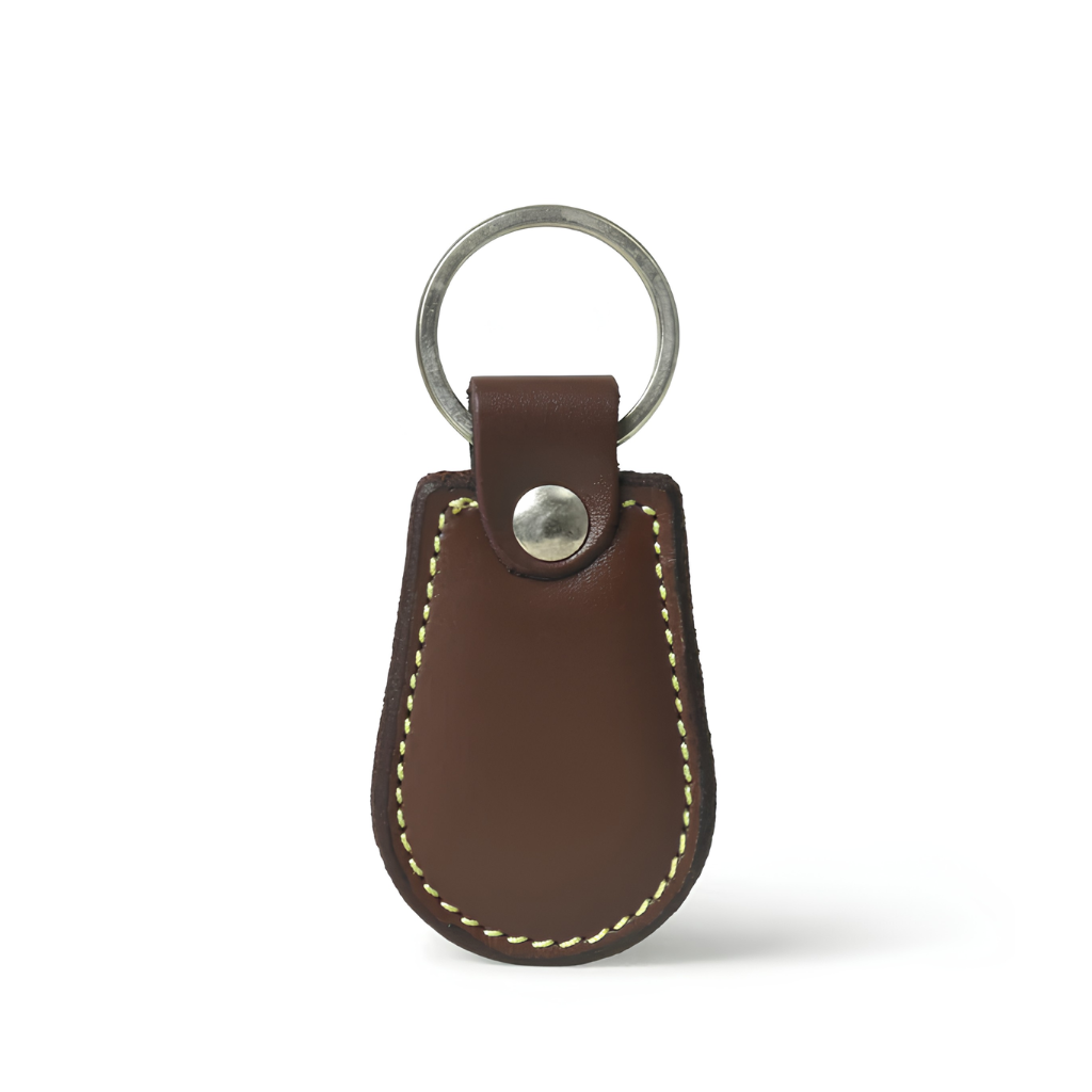 Brown Leather Keyring