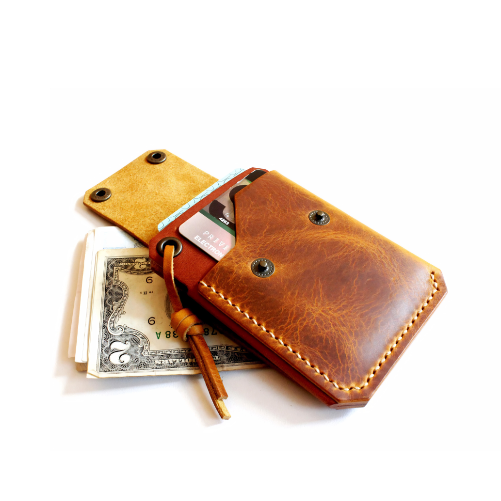 Heritage Pull-Up Leather Card Wallet