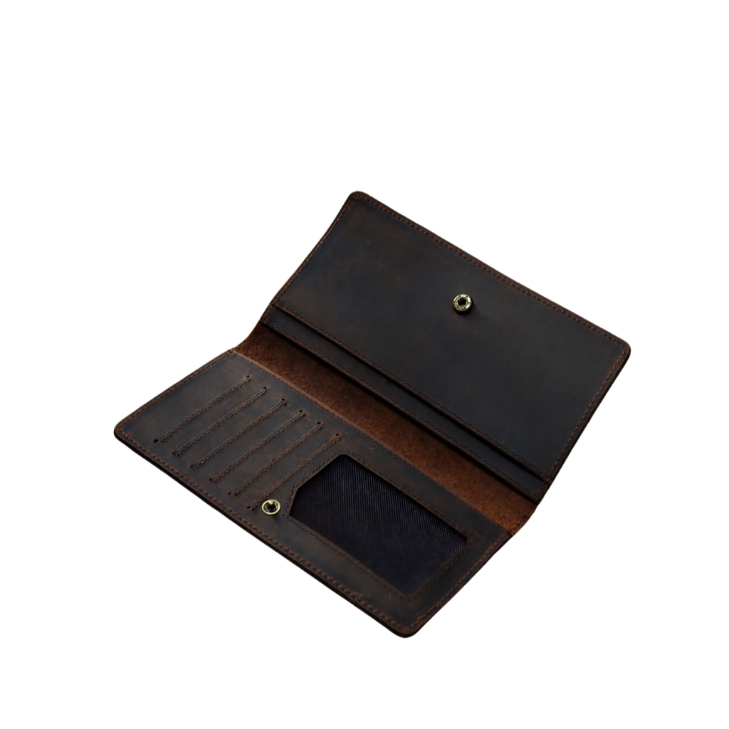 Vintage Leather Long Wallet