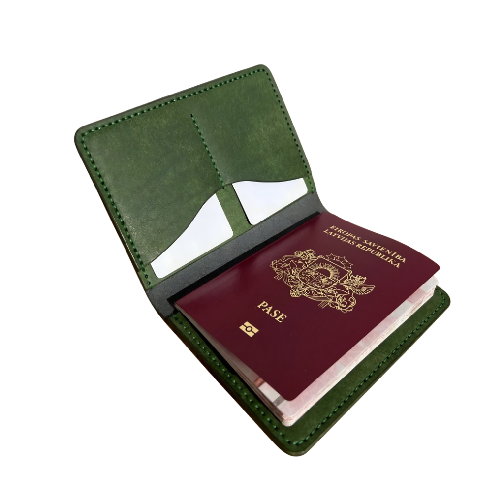Jade Wayfarer Handmade Passport Holder