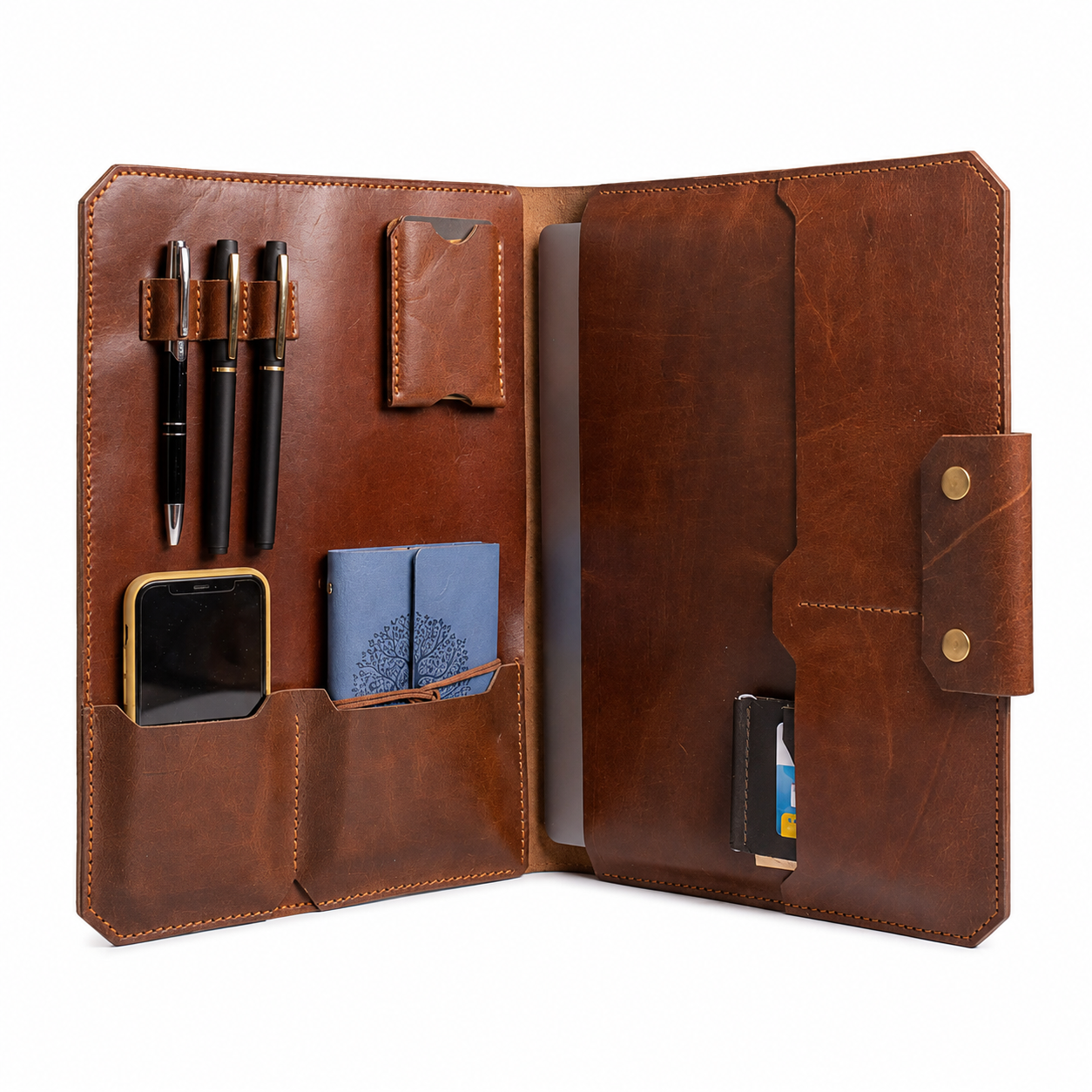 Heritage Business Leather Portfolio - Image 2