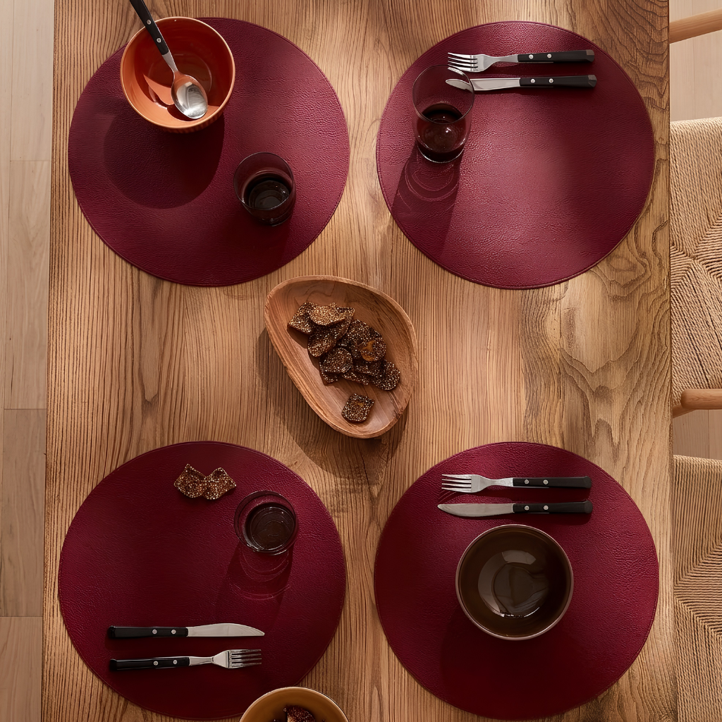 Merlot Cowhide Placemat - Image 2